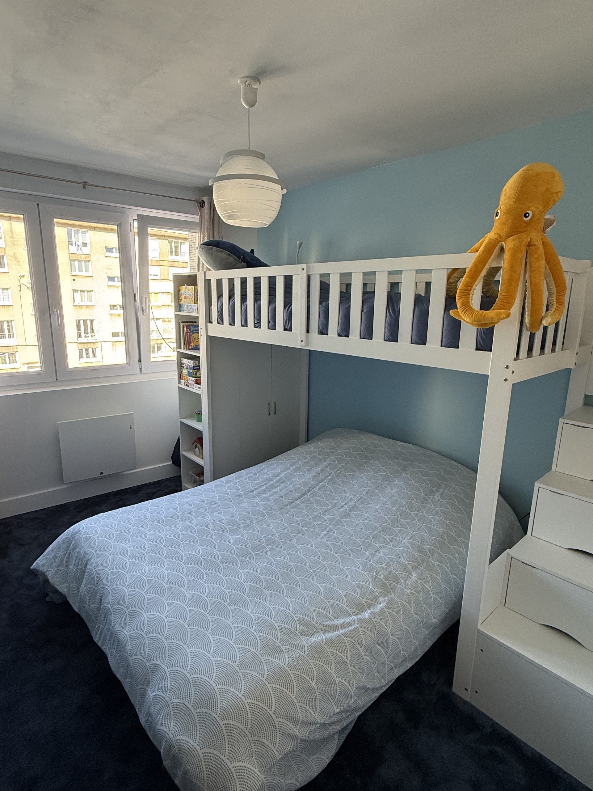 Chambre familiale avec lit superposé au Nid Marin